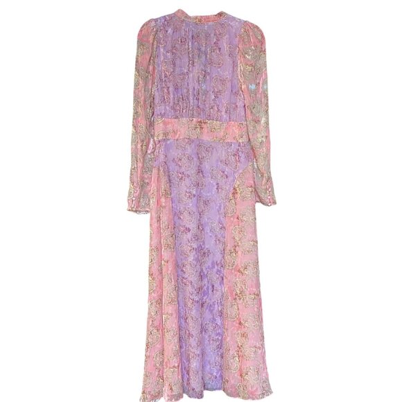 LoveShackFancy Starling Gown – Amethyst Dusk Size 10 | Rare Velvet Maxi Dress Br - Picture 9 of 16